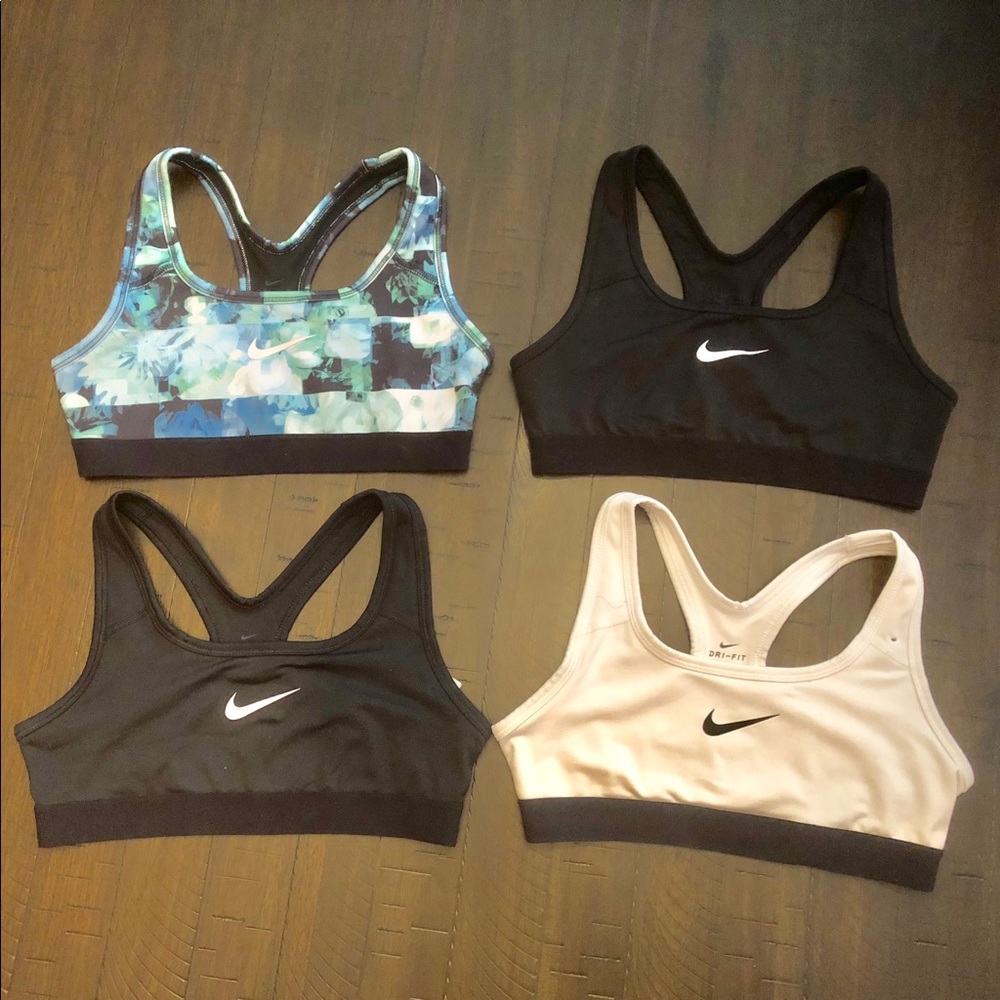 Nike Sports Bras Dri-Fit Set of Four Youth Medium